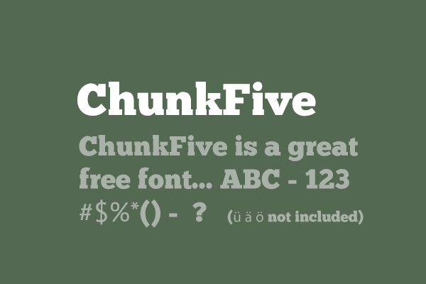 Chunkfive font