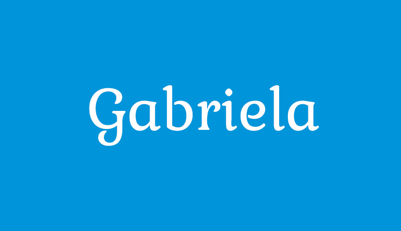 Gabriela font