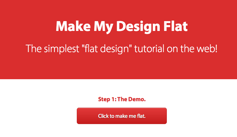 Make my design flat