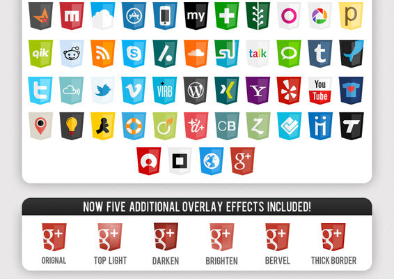 Modern Web Social Icons