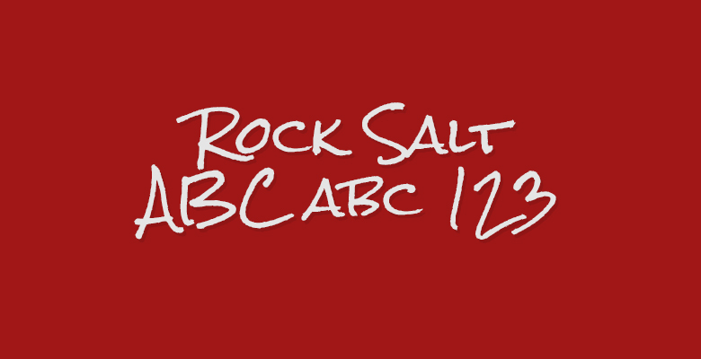Rock Salt Google Fonts