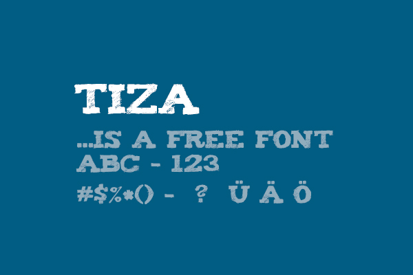 Tiza font
