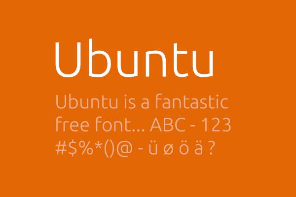 Ubuntu font font