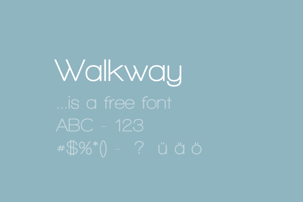 Walkway font